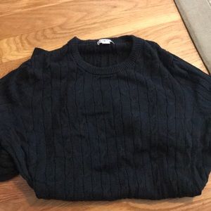 Merona cable knit black sweater